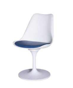 Tulip chair white/blue
